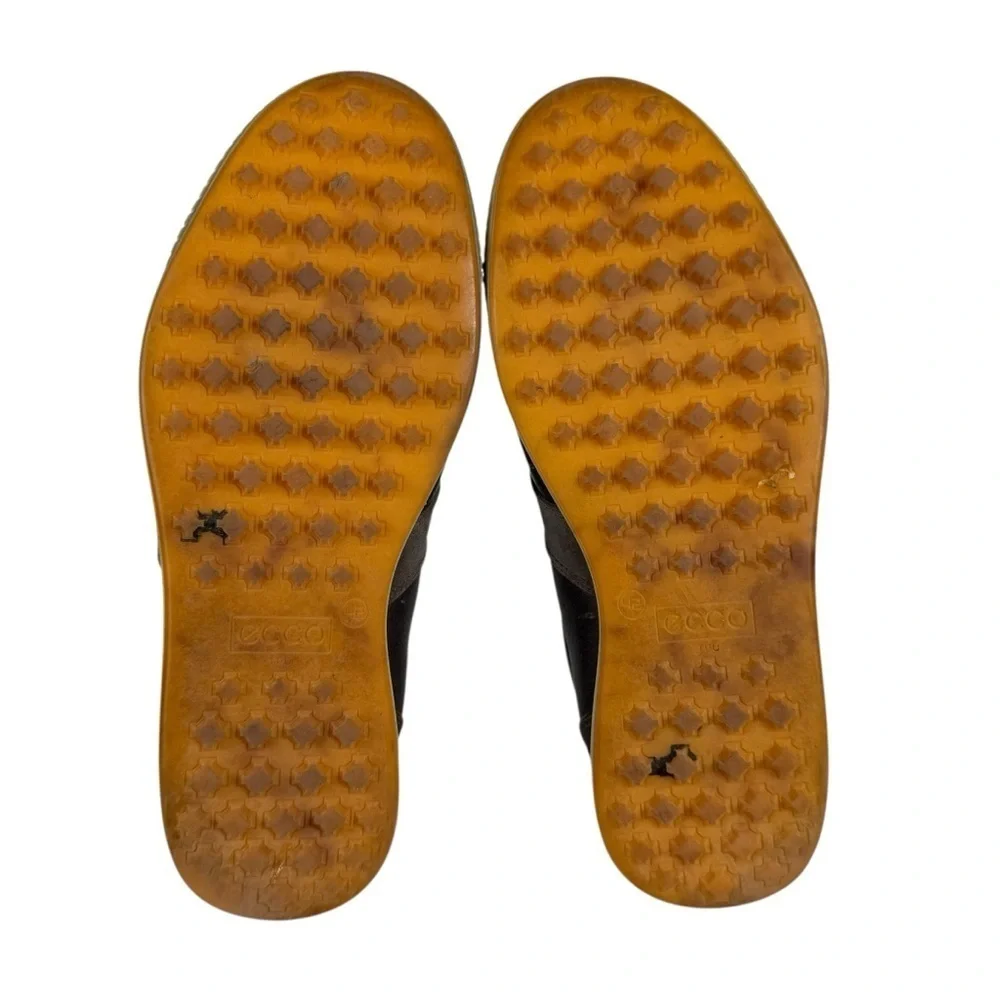 Ecco Street Retro Brown Leather Spikeless Golf Shoes, Size 42 (8-8.5)